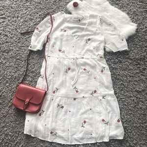 NWT SugarLips Emagine Embroidered Floral Mini Driss